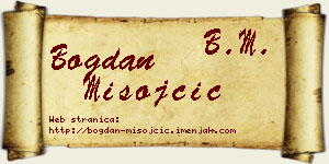 Bogdan Misojčić vizit kartica
